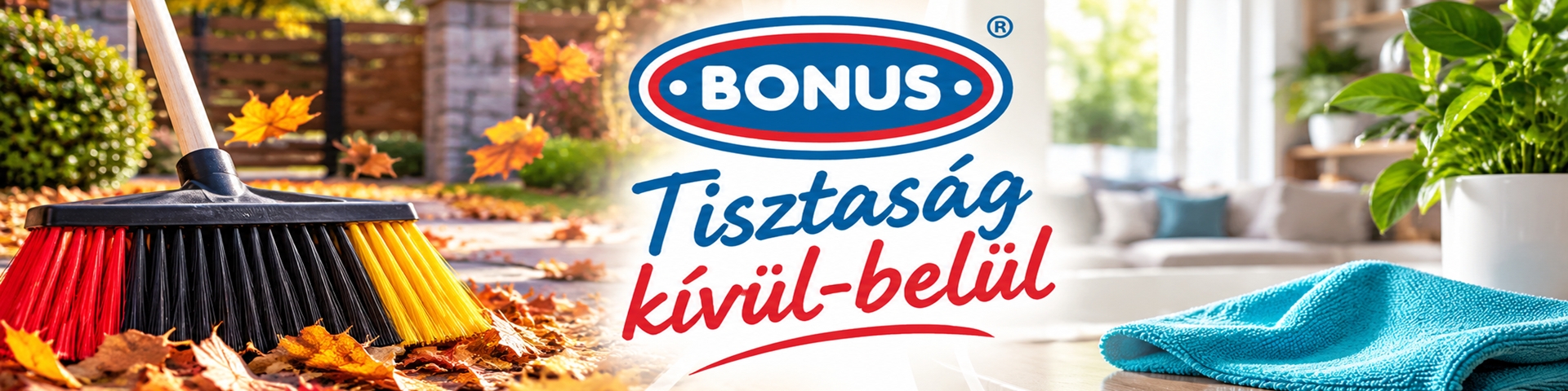 Őszi nagytakarítás? A BONUS kívül-belül segít!