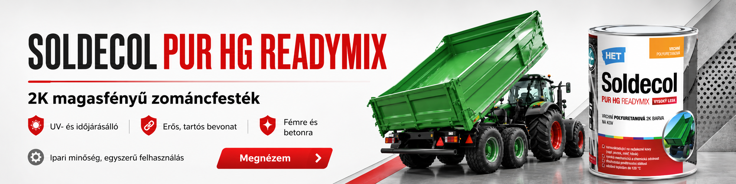 SOLDECOL PUR HG READYMIX – a zománcfestékek prémium kategóriája, kompromisszumok nélkül