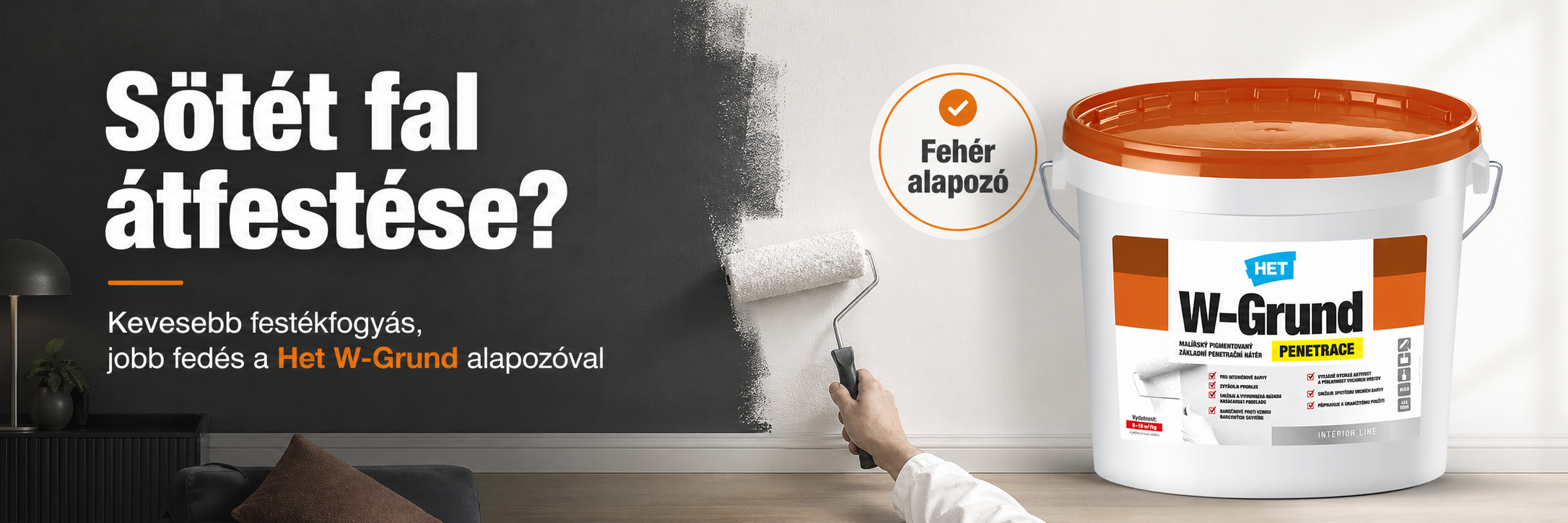 Hogyan fess át sötét falat világosra foltosodás nélkül?